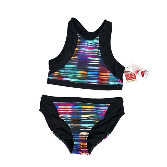 Athleta Streamline Bikini Medium Laser Beam Print - Picture 1 of 16